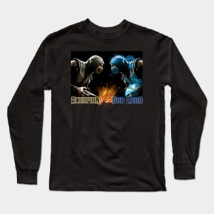 Scorpion vs Sub Zero team Mortal Kombat Pro Kompetition Long Sleeve T-Shirt